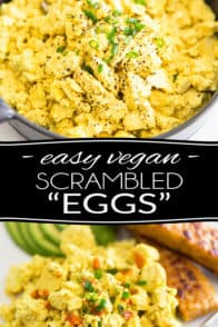 A quick, easy and delicious vegan alternative to Scrambled Eggs, this Eggy Tofu Scramble truly is the ultimate replacement. In fact, it's so good you might even prefer it to the real deal!