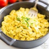 A quick, easy and delicious vegan alternative to Scrambled Eggs, this Eggy Tofu Scramble truly is the ultimate replacement. In fact, it's so good you might even prefer it to the real deal!