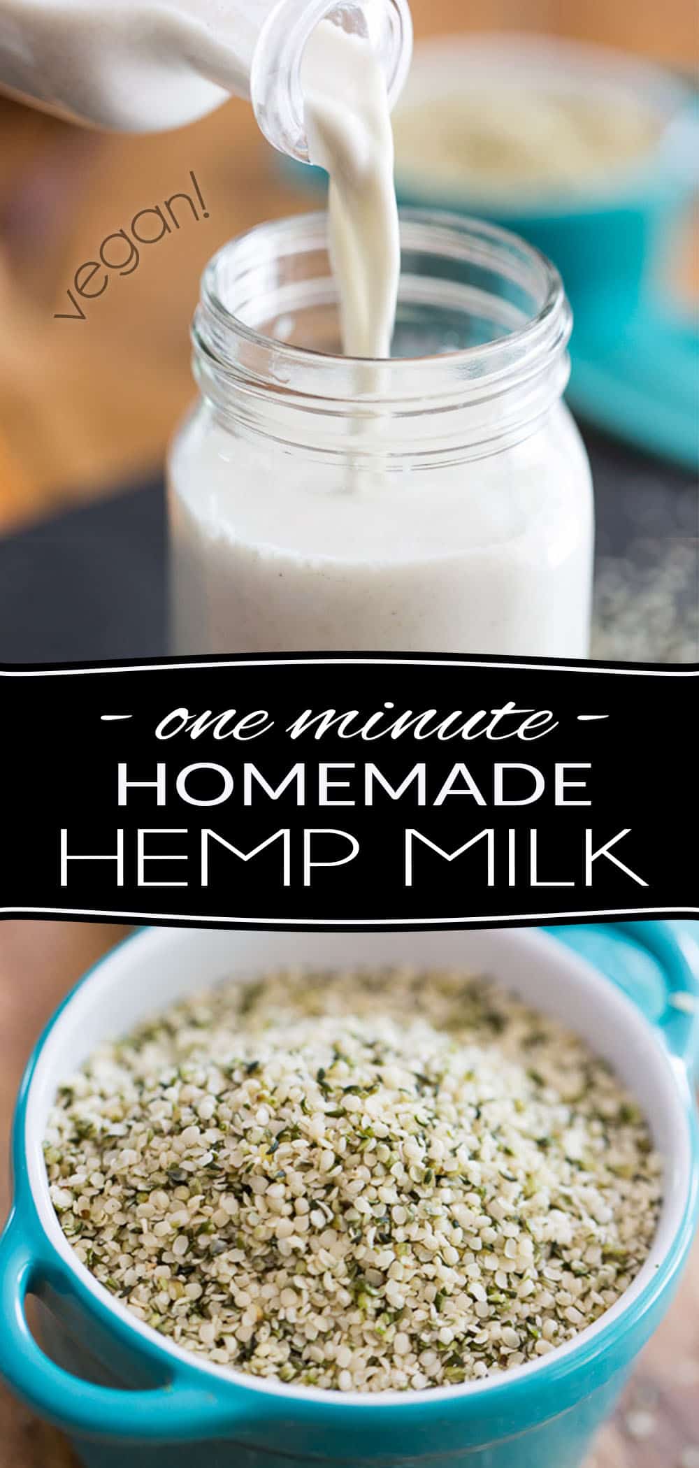 One Minute Homemade Hemp Milk • The Healthy Foodie